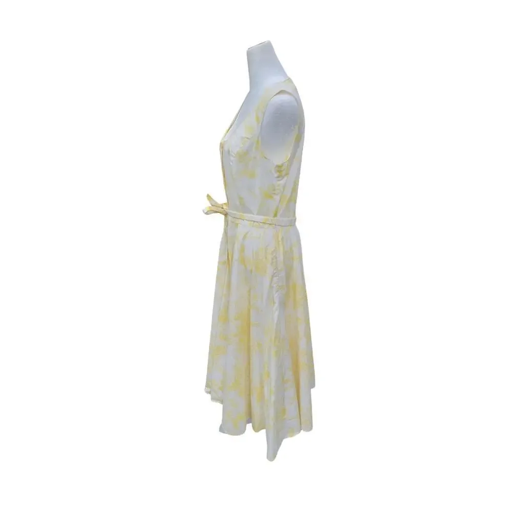 J. Peterman Women's Vintage Toile De Juy Sleeveless Cotton Midi Dress Size 10 - Picture 4 of 16